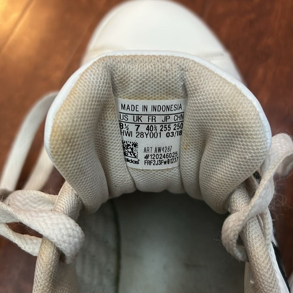 Adidas Women’s Neo Cloudfoam White and Black Classic Sneakers, Size and 8.5 - Picture 15 of 16